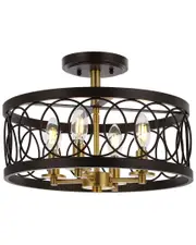 JONATHAN Y Semi Flush Mount