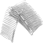 CALLARON 10Pcs Inserted Hair Combs for Women Metal Hair Clip Combs Stylish Headwear Accessories for Veils and Elegant Hairstyles White