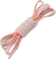 [OYUEGE] Coloured Laces Long Flat Trainer Shoe Laces Coloured Elastic Shoe Laces Adult Trainers Sneakers Sports