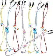[Ipetboom] 8Pcs Eyeglasses Lanyards Unicorn Glasses Strap for Durable Lost Holder with Cartoon Designs for Eyewear Protection