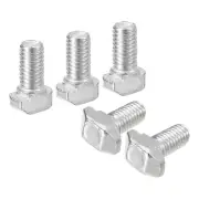 20Pcs T-Slot Bolts, M5 x 10mm Hammer Head Bolt for 2020 Series, Silver