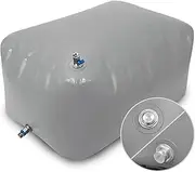 TPU Water Storage Bladder, 100 Gallon Portable RV Fresh Water Tank, Food Grade BPA Free Collapsible Flexible Container for Drinking, Camping, Irrigation & Emergency-Hurricane, Drought, Fire (3/4” GHT)