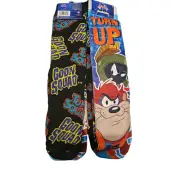 Looney Tunes Tune Squad Taz Alien Stretch Socks 2 Pack NWT