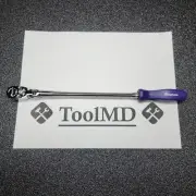 Snap-on Tools NEW 1/4" Drive DARK PURPLE Extra-Long Flex-Head Ratchet THLLFD72