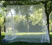 Mosquito Net - 220 x 200 x 200 cm - Mosquito Net - Double Bed Mosquito Net - Outdoor Mosquito Net - Polyester - White - Square - Movable - for Balcon
