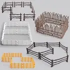"Add Realistic Farm Detail 10X Model Rail Fence Panels for Train Layouts"