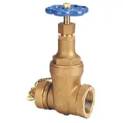 Nibco 2-1/2" Fire Hose Gate Valve - Bronze, Cap and Chain, T-103-HC NL0100E NEW