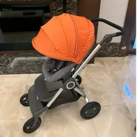 在飛比找蝦皮購物優惠-Stokke Scoot V3 八成新超時尚好推摺疊推車附原