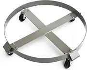 Drum Dolly 450kg 55 Gallon with 4 Swivel Casters Heavy Duty Steel Frame Non Tipping 450kg Load Capacity