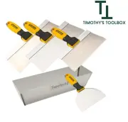 TapeTech Pro Stainless Steel Taping Knife Set with Mud Pan