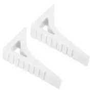 2 Pcs Door Stoppers, Door Stop Doorstop Rubber Door Stopper Wedge, White