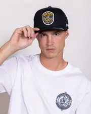 [The Mad Hueys] The Mad Hueys Men's The Captains Cooked Snapback Cap in Black One Size Black