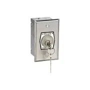MMTC HBF-CC Interior Open-Close Changeable Cylinder Key Switch Single Gang Box