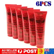LUCAS' PAPAW OINTMENT 6 x 25g Pawpaw Cream Paw Paw Creme Handy Tube Genuine NEW