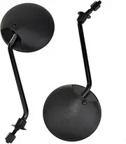 HIAORS 8mm Motorcycle GY6 Scooter Rearview Mirrors for 50cc Moped Tomos A35 Sprint Targa LX TT Colibr GY6 150cc 250cc 157QMJ 1P57QMJ Ruckus Kymco Agility Replacement Parts Black