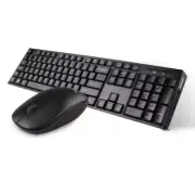Wireless Multimedia Keyboard and Mouse Combo, Black