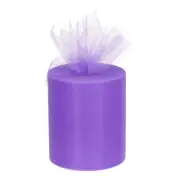 200 Yards Tulle Ribbon Rolls Netting Fabric Spools 6 Inch Dark Purple
