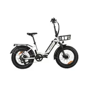 Rever Turbo Folding Fat Wheel Electric Bike White