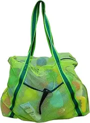 Leberna Large Beach Foldable Lightweight - Beach Toy Bag Mesh Bag for Swimming Pool Sand Toys