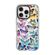 iPhone 16 Pro Clear Case MagSafe Compatible Butterfly Rainbow