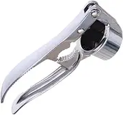 Gatuida 1Pc Manual Garlic Masher Practical Garlic Squeezer for Kitchen Silver Garlic Chopper Essential Kitchen Ginger Crusher Easy to Use Garlic Mincer Tool