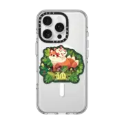 iPhone 16 Pro Clear Case MagSafe Compatible Kitsune by ellievsbear
