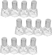 FOYTOKI 12Pcs Roll Bottles Reusable Glass Roller Bottles with Caps for Essential Oils Perfumes Aromatherapy Portable Vials for Travel Daily Use