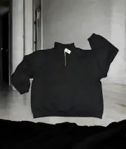 JERZEES Men's 2XL Solid Black Sweatshirt SUPER SWEATS Nublend FLEECE Pullover