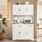 Buffet Sideboard Cabinet Side Storage Unit Drawer Shelves Cabinet White 180cm
