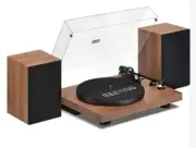 Vinyl Record Player Wireless Bluetooth Turntable HiFi System Magnetic Cartridge