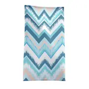 Blue Hues Chevron Beach Towels