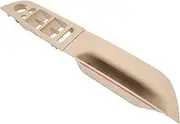 Inner Door Handle Pull Trim, Stylish Rugged and, Driver Side Door Armrest Cover, with Window Control Switch Cover Set, 3 Series E90 Sedan Pre-LCI 2005-2008, 3 Series E91 (Beige)
