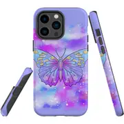 For iPhone 14 Pro Max Case Tough Protective Cover, Enchanted Butterfly