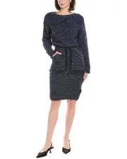 Elisabetta Franchi Boucle Wool-Blend Sweaterdress