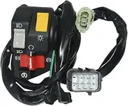TKTGNVNZKA 35200-HN5-N03 Left Handlebar Switch Fit for Honda Fit for Rancher 350 TRX350 2006 Only Starter Start Stop Lighting Dimmer TRX350FM TRX350TM