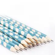 Hole pen student creative sketch hb pencil child writing correction pen triangle 2b pencil BLUE COLOR