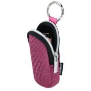 Portable Lip Balm Organizer Case with Keychain, Travel Chapstick Large Rose Red