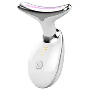 Neck Thermal Massager Lift And Squeeze Microcurrent Wrinkle Remover Photon Led Face Beauty Device For Women