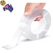 Nano Double Sided Tape Multipurpose Adhesive Transparent Strong Sticky Washable