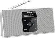 TechniSat DIGITRADIO 2 S - Portable DAB Stereo Radio with Battery (DAB+, FM, Bluetooth Audio Streaming, OLED Display, Headphone Jack, Stereo 2 W RMS) White/White