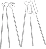 BESTYASH 1Set Stainless Steel Chocolate Dipping Forks Cheese Fondue Tools for Outdoor Camping Barbecues and Picnics Lightweight and Portable Fondue Forks for Chocolate and Cheese
