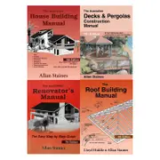 House Building Manual Decks Pergolas Renovators Roof Allan Staines Books 4 Pack