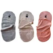New Pet Dog Absorbent Towel Soft Dog Bath Robe Towel Winter Warm Pet Bathrobe