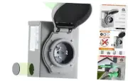 Kanayu Pre-Drilled 50 Amp Generator Inlet Box, NEMA SS2-50P 3-Prong Locking