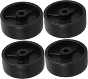 VANZACK 4pcs Caster Oven Wheels Wheeled Heater Luxury Keychain Wheel Heater Car Keys Keychain Key Chain for Car Decor Car Key Holder Car Accessories Universal Heater Kit Plastic Black