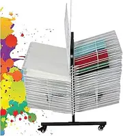 Art Drying Rack,40 Tiers Classroom Drying Rack,Art Work Storage Display Rack,Space Saving Rack for Suitable for Drying Art School and at Home
