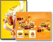 Super Bright LED Light Box, Advertising Display Frame (Standing), Ultra-Thin / 10mm, Change in Seconds, Even Light + Clear No Dark Areas, for Restaurants, Shops,60 * 90cm,Black