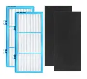 2x HEPA HAPF30AT + Carbon Filter for Holmes Air Purifier HAP240, HAP242, HAP412