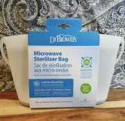 Dr Brown's 100% Silicone Reusable Microwave Steam Sterilizer Bag 4 Baby Bottle