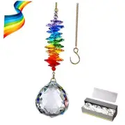 40mm Clear Ball Crystal Suncatcher, Handmade Rainbow Maker Prism, Outdoor